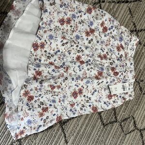 Abercrombie Kids Floral Skirt - White, Red, Blue
